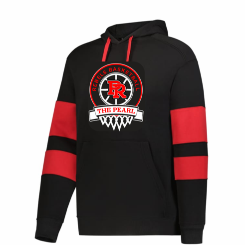 *MANDATORY* BLACK/RED TRAVEL HOODIE SCCREENED WITH LOGO