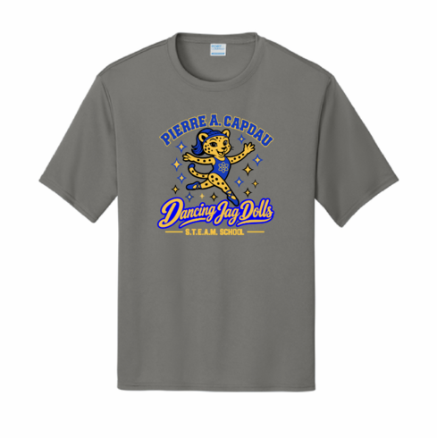 *MANDATORY* GREY UNISEX DRIFIT SHIRT WITH SCREENED LOGO