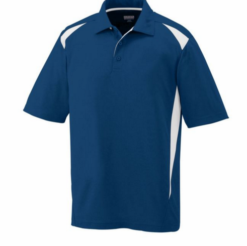 *MANDATORY* MENS NAVY/WHITE DRIFIT POLO WITH EMBROIDERED LOGO 