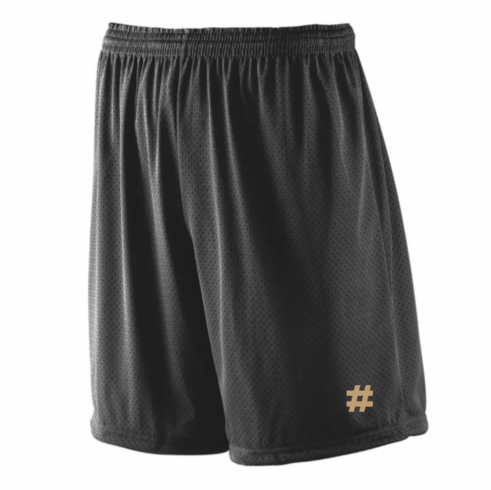 *MANDATORY NEW PLAYERS* UNISEX MESH BLACK SHORT WITH PLAYERS #