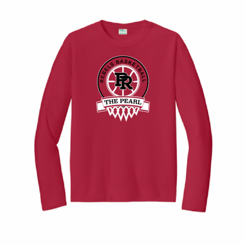 *MANDATORY* RED DRIFIT LONG SLEEVE SHOOTER SHIRT WITH SCREENED LOGO AND PLAYERS NAME ON BACK