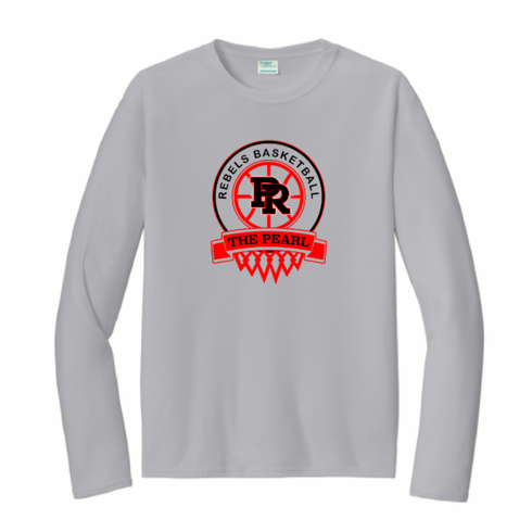 *MANDATORY* SILVER LONG SLEEVE SHOOTER SHIRT WITH SCREENED LOGO AND NAME ON BACK
