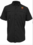 MENS BLACK LIGHT WEIGHT FISHING SHIRT WITH EMBROIDERED LOGO