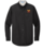 MENS BLACK LONG SLEEVE OXFORD SHIRT WITH EMBROIDERED LOGO