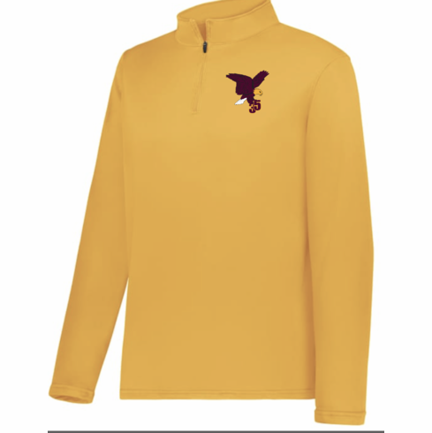 MENS GOLD FLEECE LINED DRIFIT 1/4 ZIP WITH EMBROIDERED LOGO