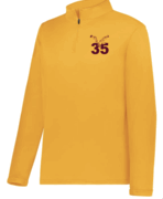 MENS GOLD FLEECE LINED DRIFIT 1/4 ZIP WITH EMBROIDERED LOGO