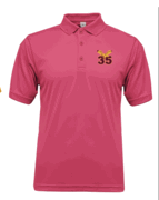 MENS HOT PINK DRIFIT POLO WITH EMBROIDERED LOGO
