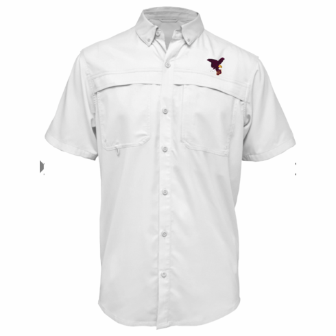 MENS LIGHT WEIGHT FISHING SHIRT WITH EMBROIDERED LOGO