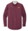 MENS MAROON LONG SLEEVE OXFORD SHIRT WITH EMBROIDERED LOGO