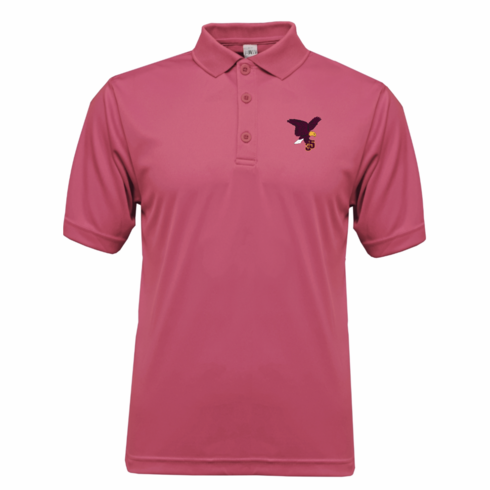 MENS PIN DRIFIT POLO WITH EMBROIDERED LOGO