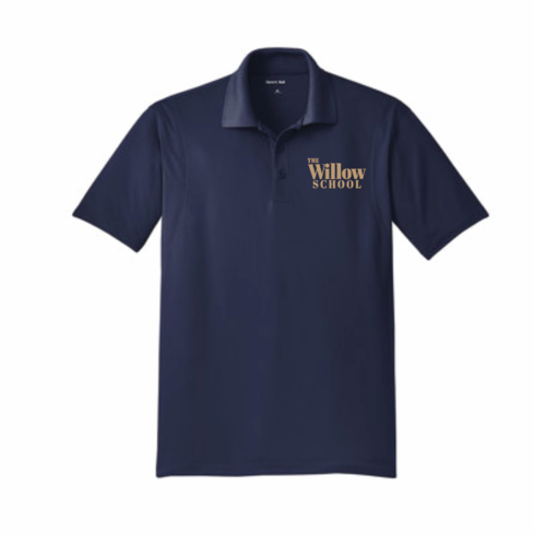 NAVY UNISEX DRIFIT POLO WITH EMBROIDERED LOGO 