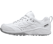 MIZUNO WOMENS WHITE AMBITION 3 TURF SHOES