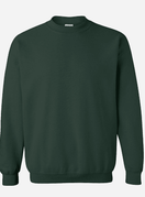 GILDAN DARK GREEN CREW SWEAT W SCREENED LOGO AND #