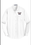 WHITE MENS OXFORD BUTTON DOWN SHIRT WITH W EMBROIDERED LOGO