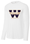 UNISEX WHITE LONG SLEEVE DRIFIT SHIRT WITH W LOGO SCREENED