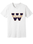 BELLA WHITE UNISEX SOFT COTTON TSHIRT WITH W LOGO SCREENED