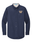 NAVY MENS OXFORD BUTTON DOWN SHIRT WITH W LOGO EMBROIDERED