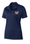 WOMENS NAVY DRIFIT POLO WITH W LOGO EMBROIDERED