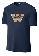 NAVY UNISEX DRIFIT SHIRT WITH W LOGO SCREENED