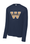 NAVY UNISEX LONG SLEEVE DRIFIT SHIRT W W SCREENED LOGO