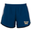 NAVY/BLACK/WHITE LADIES RUNNING SHORT WITH W SCREENED LOGO