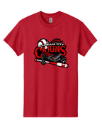 GILDAN UNISEX RED TSHIRT WITH SCREENED LOGO