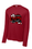 RED UNISEX LONG SLEEVE DRIFIT SHIRT WITH SCREENED LOGO