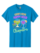 GILDAN UNISEX GILDAN COTTON SAPPHIRE TSHIRT WITH SCREENED LOGO ON FRONT