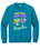 GILDAN UNISEX SAPPHIRE CREW SWEATSHIRT WITH SCREENED LOGO