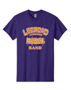 GILDAN PURPLE TSHIRT UNISEX WITH SCREENED BAND LOGO
