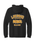 GILDAN BLACK FULL ZIP JACKET W HOOD AND SCREENED BAND LOGO ON BACK