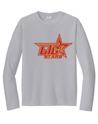 GREY UNISEX LONGSLEEVE DRIFIT SHIRT WITH SCREENED LOGO 
