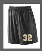 BLACK UNISEX DRIFIT SHORT WITH #