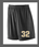 BLACK UNISEX DRIFIT SHORT WITH #