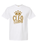 GILDAN WHITE UNISEX COTTON TSHIRT WITH SCREENED LOGO