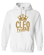 GILDAN UNISEX WHITE HOODED SWEATSHIRT WITH SCREENED LOGO