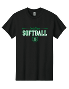 GILDAN UNISEX BLACK TSHIRT WITH NEW SCREENED LOGO