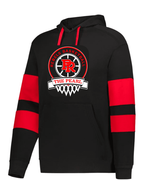 *MANDATORY* BLACK/RED TRAVEL HOODIE SCCREENED WITH LOGO