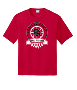RED UNISEX DRIFIT SHIRT WITH SCREENED LOGO