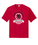 RED UNISEX DRIFIT SHIRT WITH SCREENED LOGO