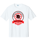 WHITE UNISEX DRIFIT SHIRT WITH SCREENED LOGO