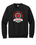 GILDAN UNISEX BLACK CREW SWEAT WITH SCREENED LOGO