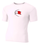 WHITE SHORT SLEEVE TIGHT COMPRESSION SHIRT WITH SCREENED LOGO