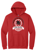 GILDAN RED UNISEX HOODIE WITH SCREENED LOGO