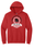 GILDAN RED UNISEX HOODIE WITH SCREENED LOGO