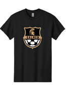 GILDAN BLACK UNISEX TSHIRT WITH SCREENED LOGO