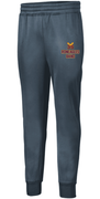 CHARCOAL PERFORMANCE DRIFIT JOGGER WITH CUFFED BOTTOM, POCKETS, AND SCREENED LOGO