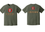 COMFORT COLORS UNISEX MOSS GREEN TSHIRT WITH SCREENED LOGOS