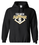 GILDAN UNISEX BLACK COTTON HOODED SWEATSHIRT WITH SCREENED LOGO