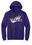 GILDAN PURPLE UNISEX HOODED SWEATSHIRT WITH SCREENED LOGO